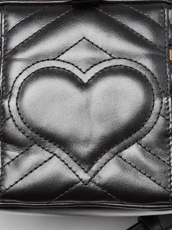 Gucci Black Quilted Leather Marmont Mini Round Backpack Bag main image 2